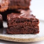 Fudgy Baileys Brownie with chocolate ganache