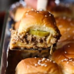 Easy Cheeseburger Sliders recipe is great for parties!