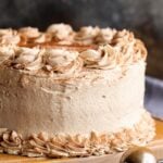 Cinnamon Roll Layer Cake...a buttery cinnamon cake layered with cinnamon glaze and cinnamon buttercream...EAT CAKE FOR BREAKFAST!