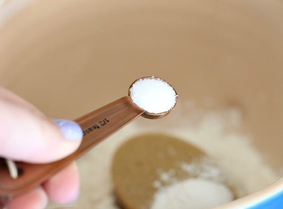 Making Marshmallow Blondies