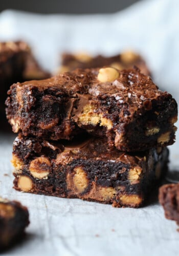 Peanut Butter Cup Brownies are Fudgy Brownies loaded with peanut butter cups