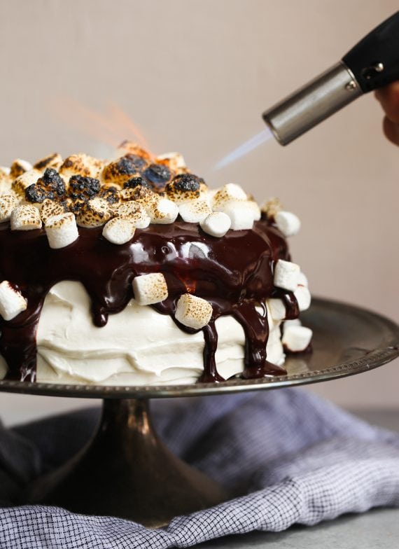 Pumpkin S'mores cake