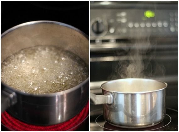 Heating up Homemade Caramel on the Stove