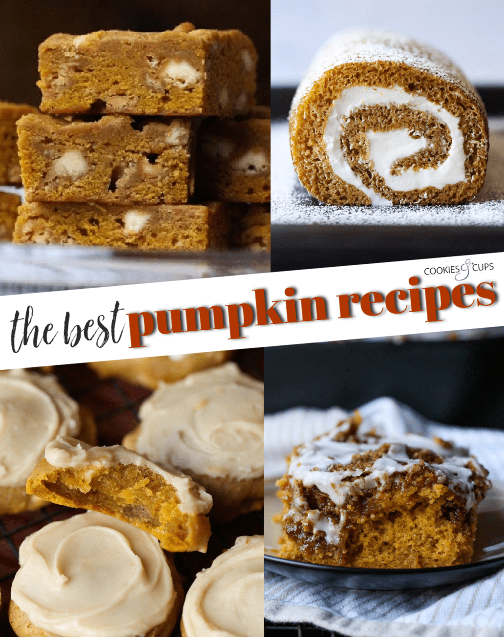 Pinterest title image for The Best Pumpkin Recipes for Fall.